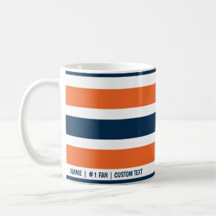 Mug Barres de couleurs minimalistes Denver Broncos Caf