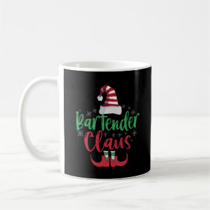 Mug Bartender Claus Funny Père Noël Family Matching Ca