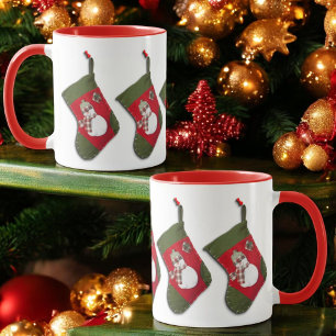 Mug Bas accrochants de Noël de bonhomme de neige tout