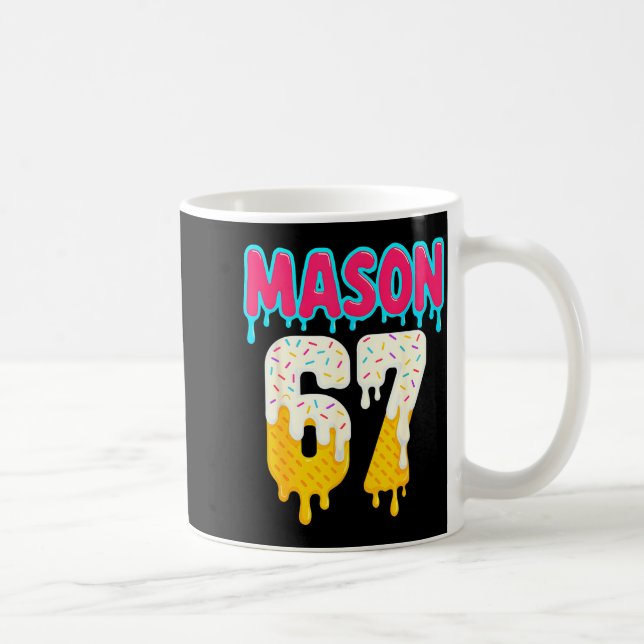 Mug Baseball 6 7 Ice Cream Drip Number 67 Funny Six Se (Droite)