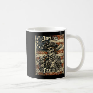 Mug Baseball Americas Pastime American Flag Patriotic