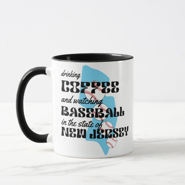 Mug Baseball and Coffee in New Jersey  (Gauche)