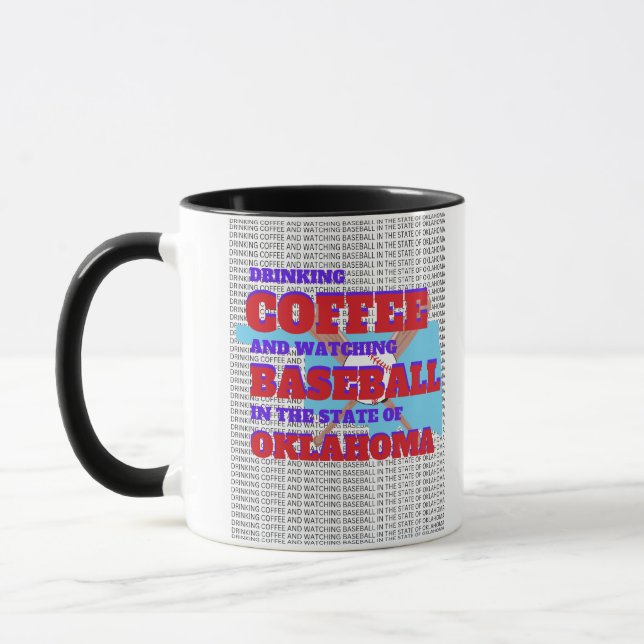 Mug Baseball and Coffee in Oklahoma  (Gauche)
