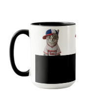 Baseball Cat, Katze mit Basecap und Baseball Shirt