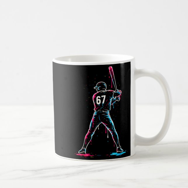 Mug Baseball Drip 6 7 Number 67 Six Seven Meme Mens Bo (Droite)