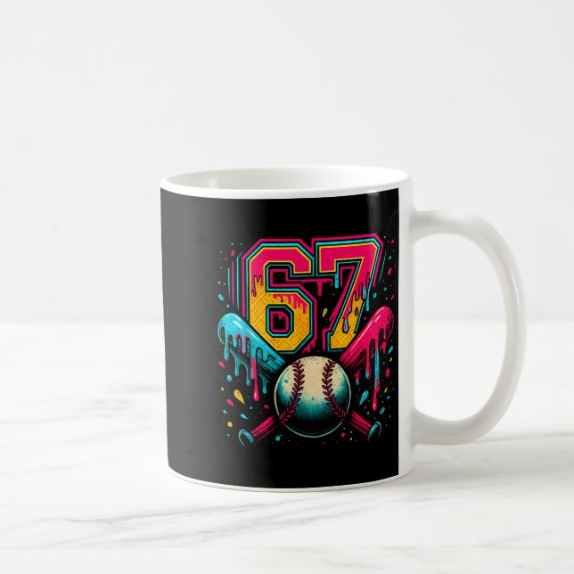 Mug Baseball Drip 6 7 Number 67 Six Seven Meme Mens Bo (Droite)