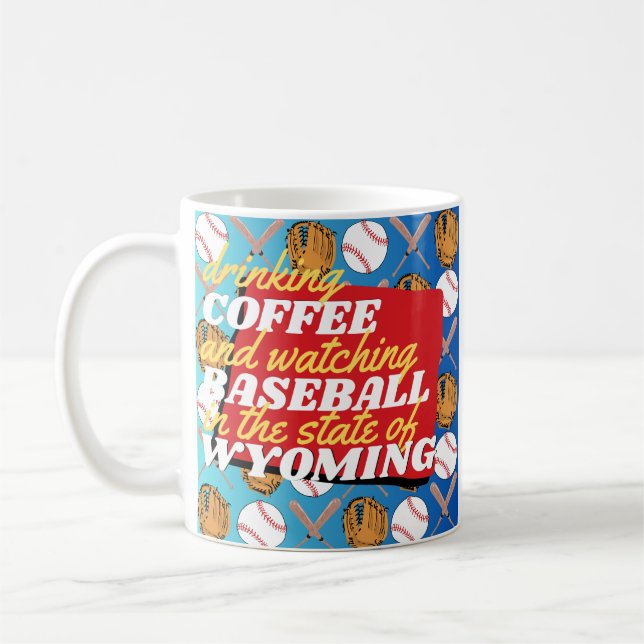 Mug Baseball et café dans le Wyoming  (Gauche)