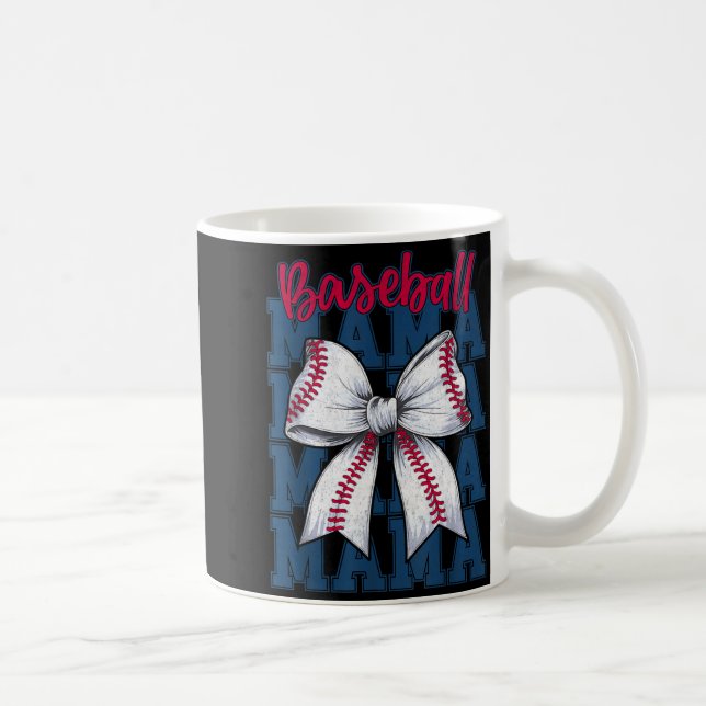 Mug Baseball Mama Coquette Bow Game Day Baseball Mom M (Droite)