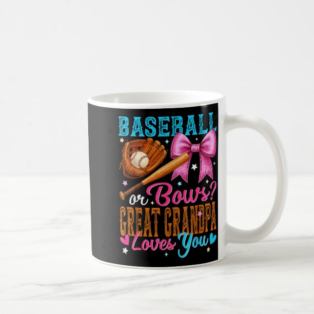 Mug Baseball Or Bows Great Grandpa Loves You Gender Re (Droite)
