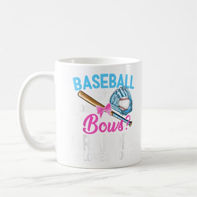 Mug Baseball Ou Bows Grand-Père Vous Aime Sexe Révéler (Gauche)