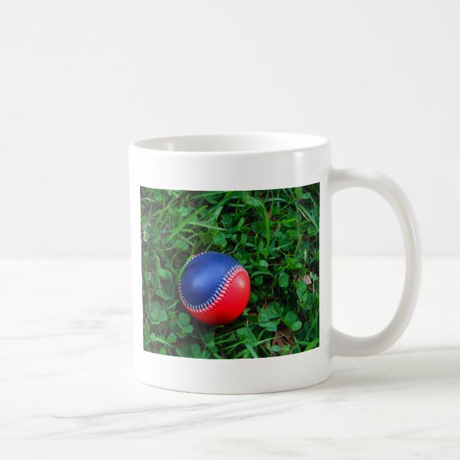 Mug Baseball Rouge et Bleu avec Stitch Blanc (Droite)