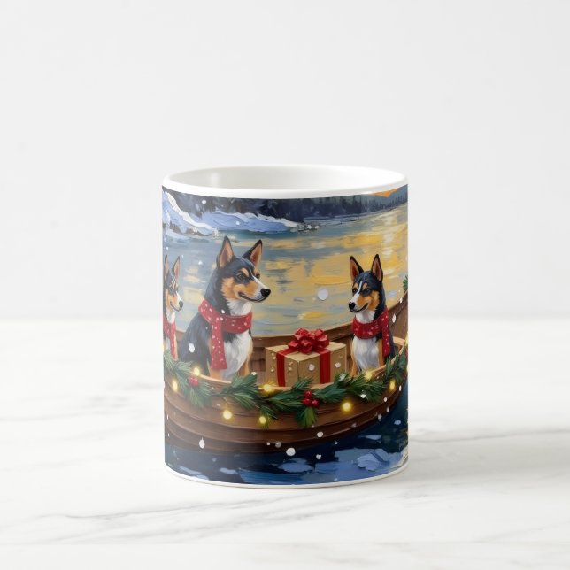 Mug Basenji Christmas Boat Holiday (Centre)