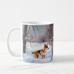 Mug Basenji Laisser neiger Noël