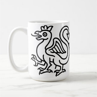 Mug Basilic Sigillaire Médiéval Fantastique Héraldique