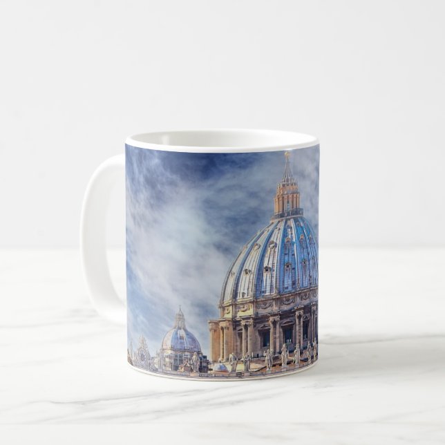Mug Basilique Saint-Pierre, Cité du Vatican, Rome (Devant gauche)