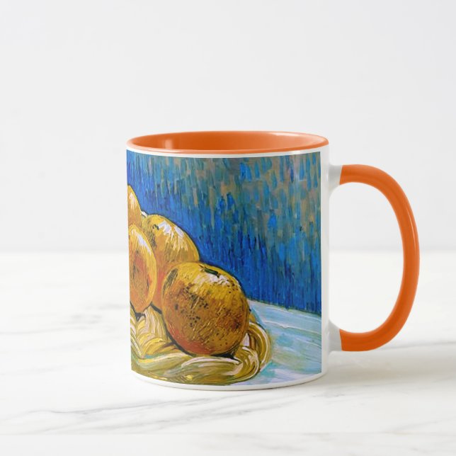 Mug Basket avec Six Oranges Van Gogh Fine Art (Droite)