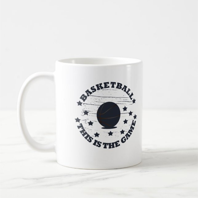 Mug Basket-ball amusant disant (Gauche)