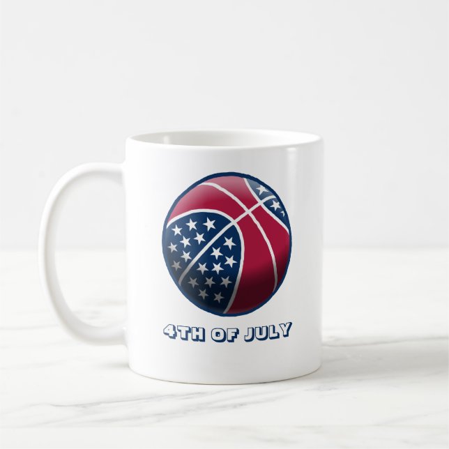 Mug Basket-ball du Jour de l'Indépendance (Gauche)
