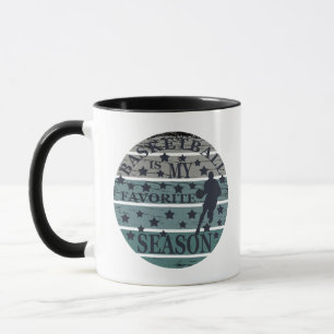 Mug basket-ball ma saison préférée rétro coucher de so