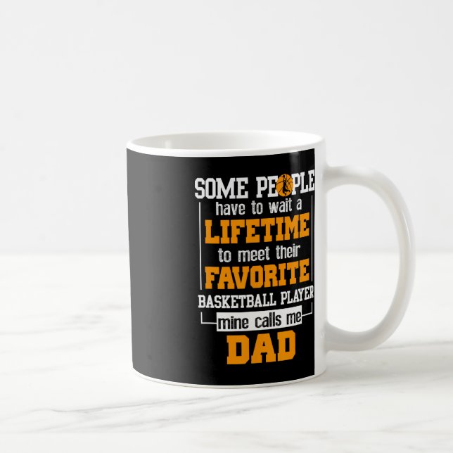 Mug Basket-ball Papa Joueur favori à vie Père D (Droite)