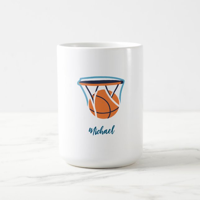 Mug Basket-ball Votre nom personnel (Centre)