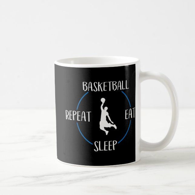 Mug Basketball Eat Sleep Repeat Gift For Basketball Pl (Droite)