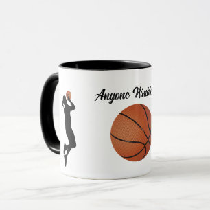 Mug Basketball - Joueurs et Balle Café