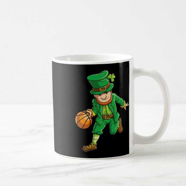 Mug Basketball Leprechaun Jour de la Saint Patrick Gar (Droite)