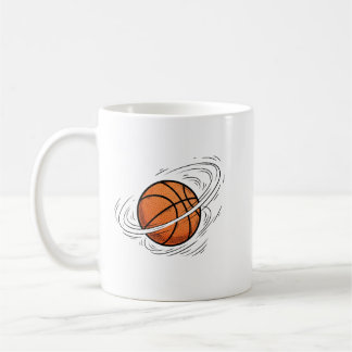 Mug Basketball Planet Saturn Space Illustration 
