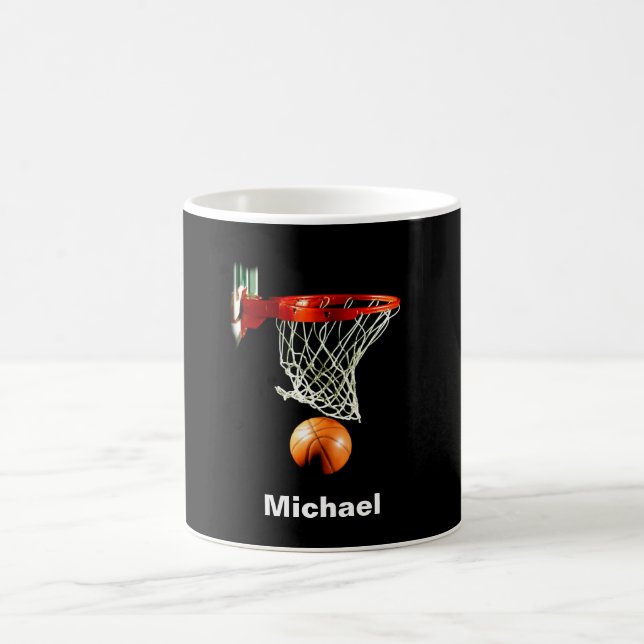 Mug Basketball Remplacez par votre nom (Centre)