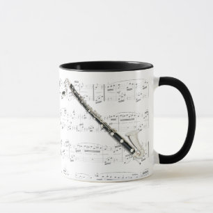 Mug - Bass Clarinet with sheet music