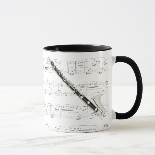 Mug - Bass Clarinet with sheet music (Right)