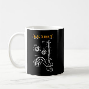 Mug Basse-instrument de musique Clarinet Woodwind pour