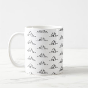Mug basset blanc
