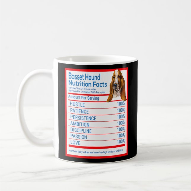 Mug Basset Hound Chien Propriétaire de la race Funny N (Gauche)