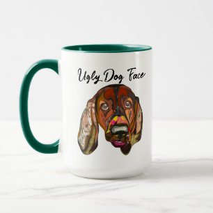 Mug Basset Hound laide chien visage muet