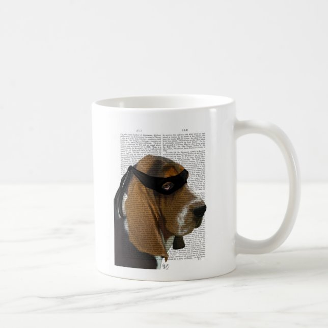 Mug Basset Hound Ninja (Droite)