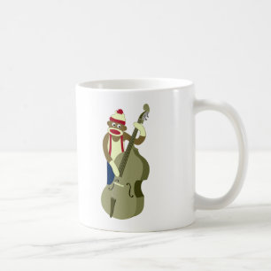 Mug Bassiste droit de singe de chaussette