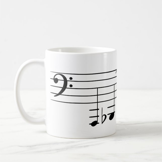 Mug Bassoon Jouer Planche De Café De Gamme (Gauche)