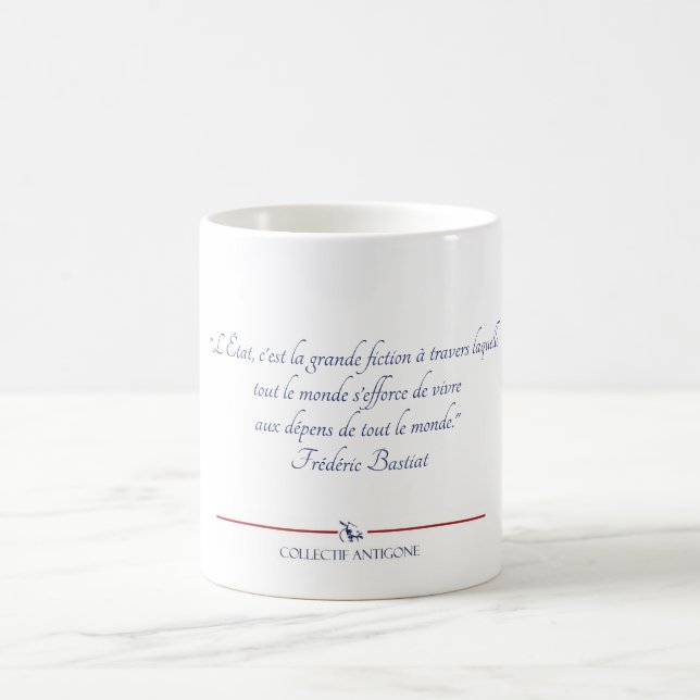 Mug Bastiat Etat fiction (Centre)