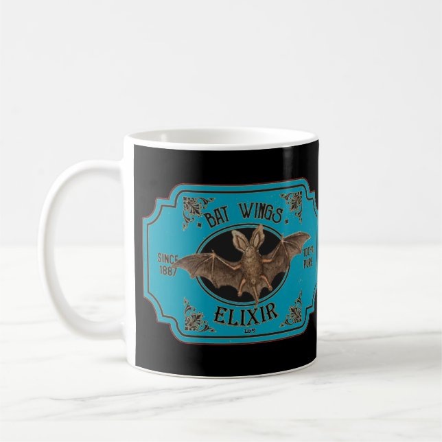 Mug BAT WINGS ELIXIR drôle halloween (Gauche)