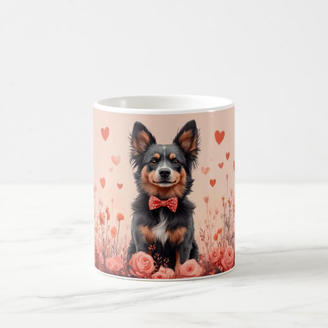 Mug Bataille australienne avec Roses - Saint-Valentin (Centre)