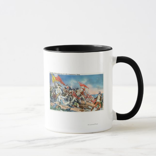 Mug Bataille de Bunker Hill Scene - Charlestown, MA (Droite)
