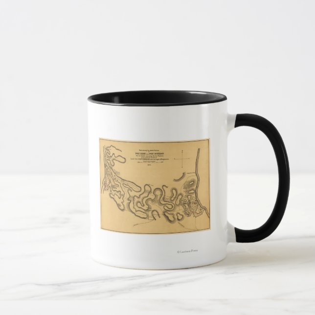 Mug Bataille du fort Henry - Guerre civile Carte panor (Droite)