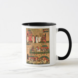 Mug Bataille du Novgorodians avec le Suzdalians
