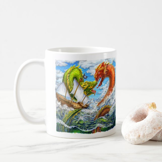 Mug Bataille maritime (Avec donut)