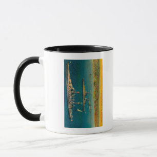 Mug Bataillons américains ancrés à Long Beach