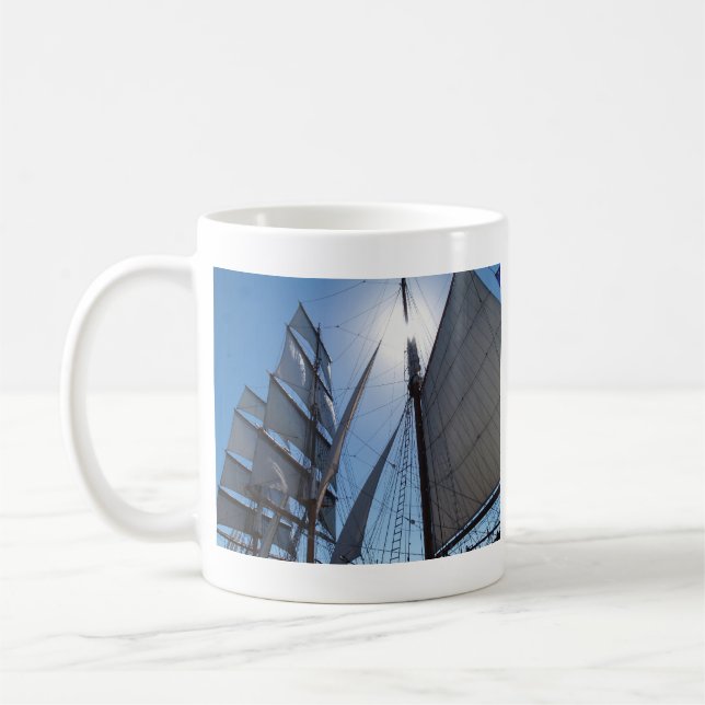 Mug Bateau à voile Coupe de voile (Gauche)