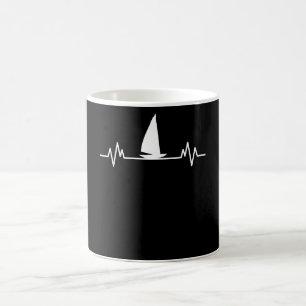 Mug Bateau à voile Heartbeat Skipper Fun Catamaran Cad