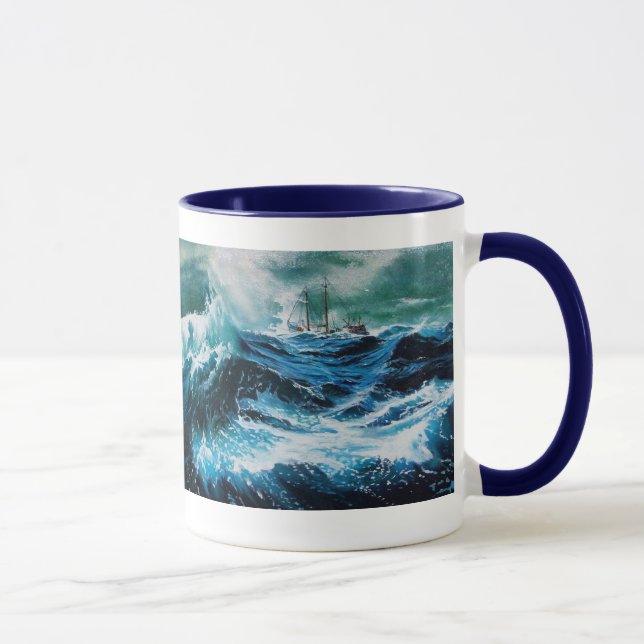 Mug Bateau dans la mer dans la tempête (Droite)